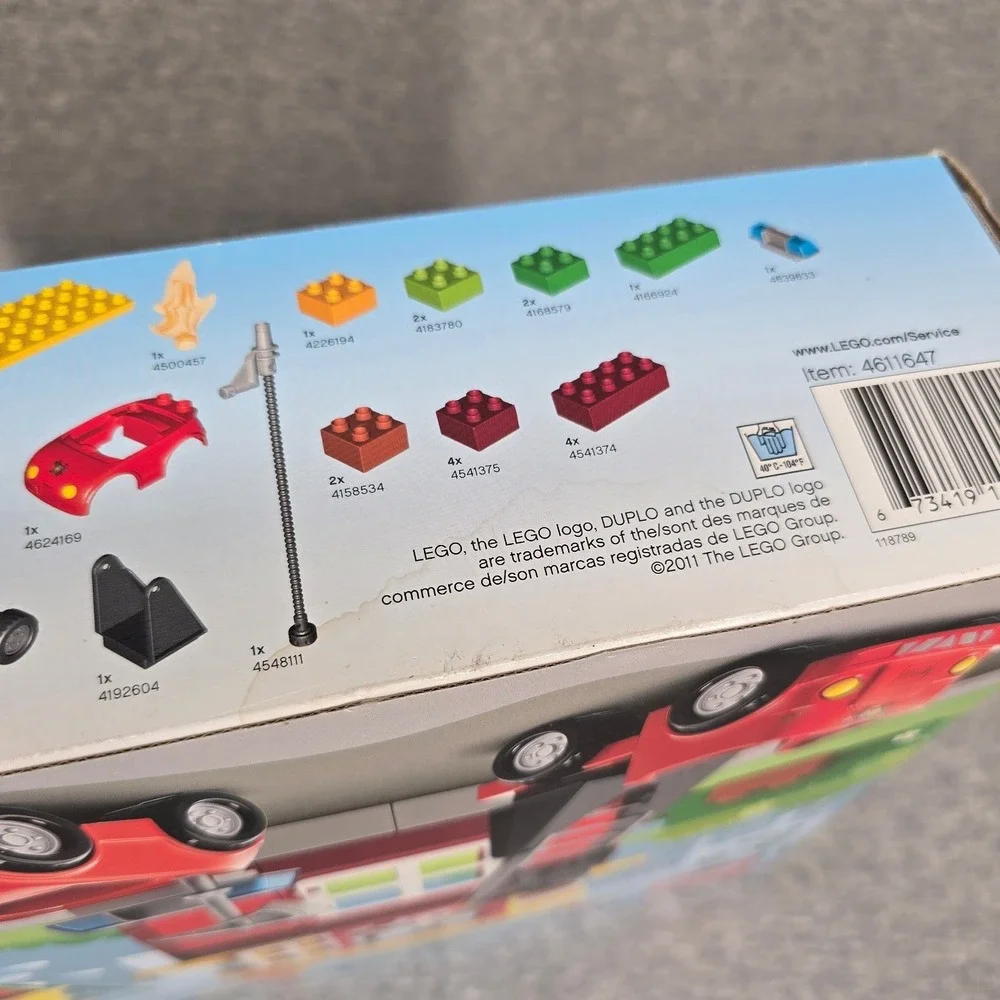 LEGO Duplo My First Fire Station 6138 Building Set 60pc Age 2-5 New Factory